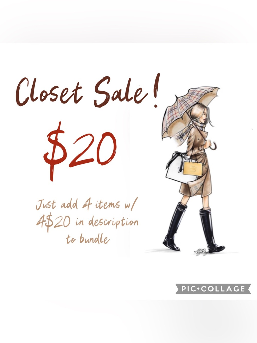4 item bundle for $20 📦